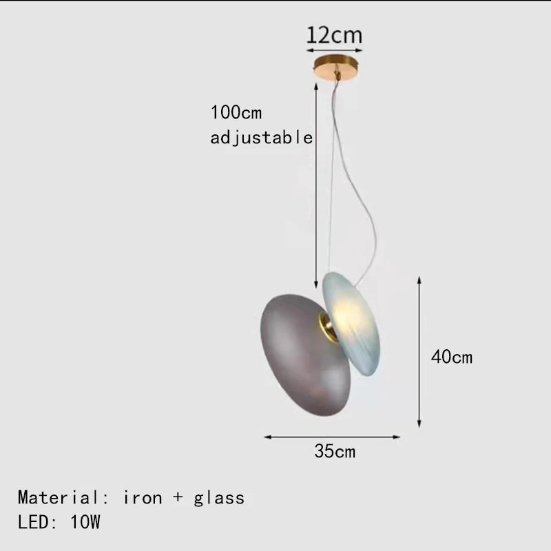 Moderner nordisch kreativer Glas Kronleuchter