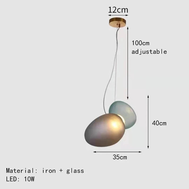 Moderner nordisch kreativer Glas Kronleuchter