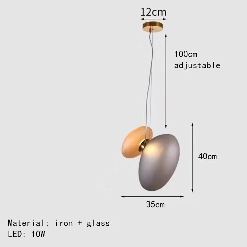 Moderner nordisch kreativer Glas Kronleuchter