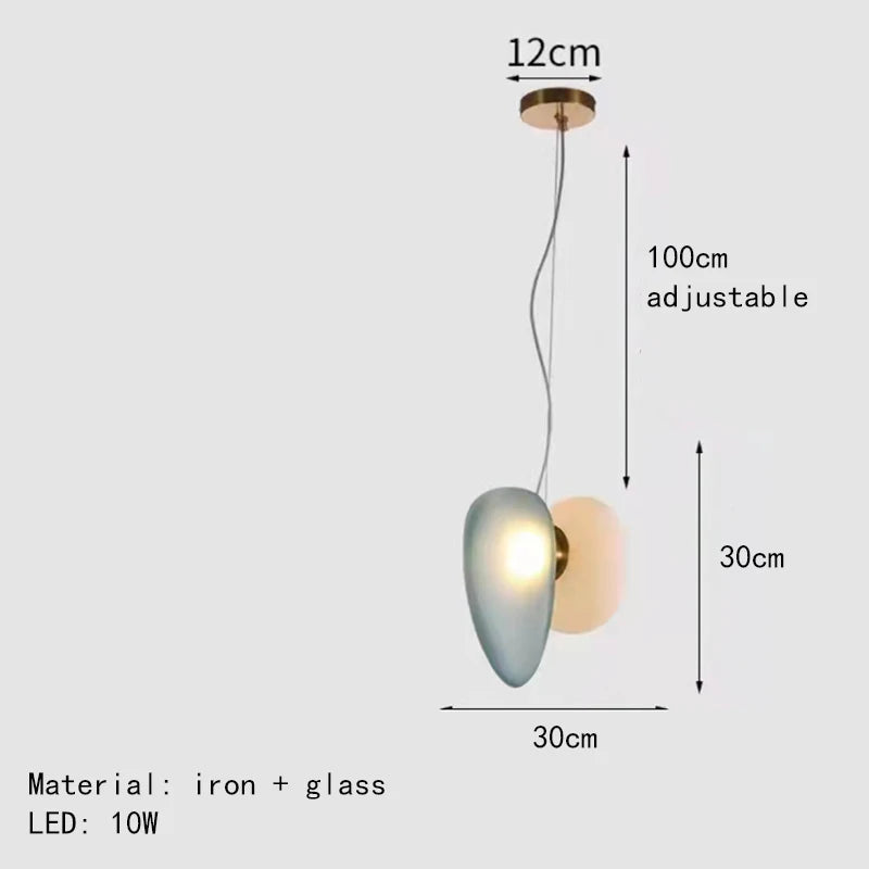 Moderner nordisch kreativer Glas Kronleuchter