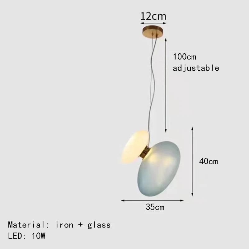 Moderner nordisch kreativer Glas Kronleuchter