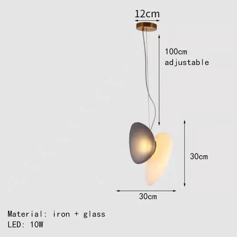 Moderner nordisch kreativer Glas Kronleuchter