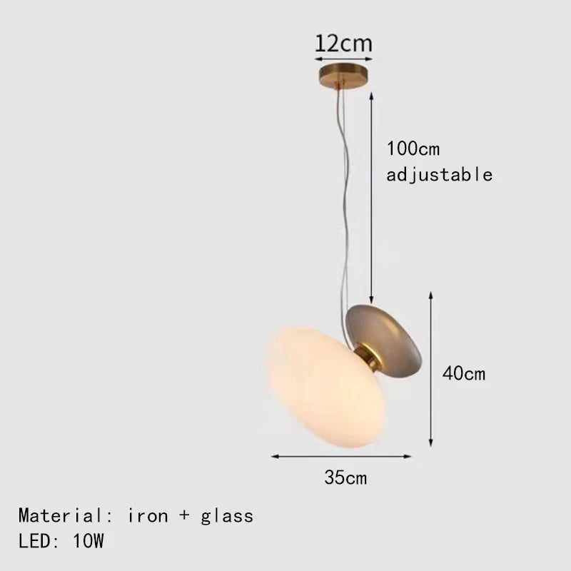 Moderner nordisch kreativer Glas Kronleuchter