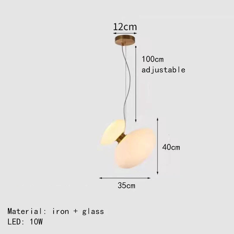 Moderner nordisch kreativer Glas Kronleuchter