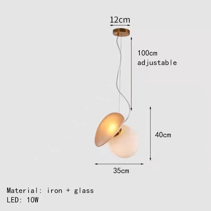 Moderner nordisch kreativer Glas Kronleuchter