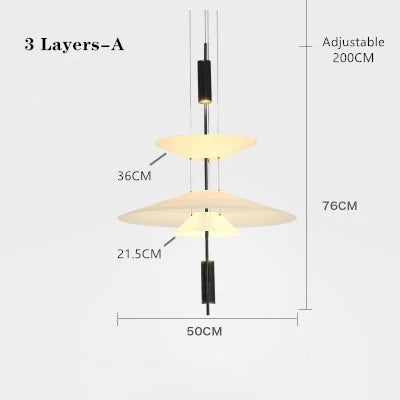 Moderne Schirmlampe aus Acryl