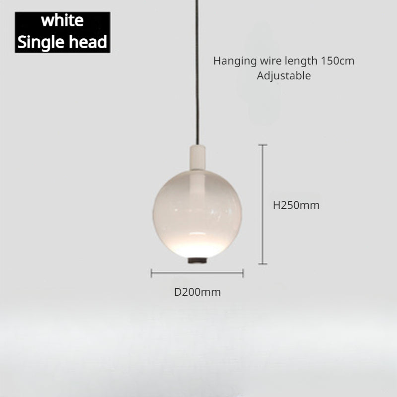 Minimalistische farbige Led Glas Lampe