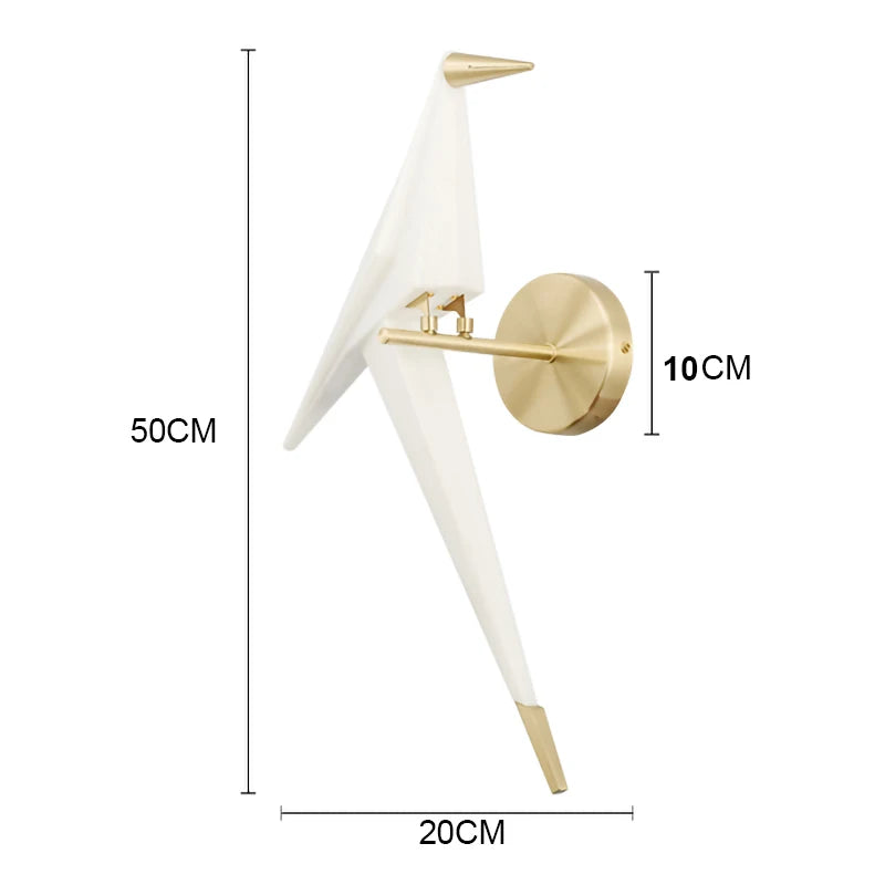 Moderne Led Papierkranich Wandlampen