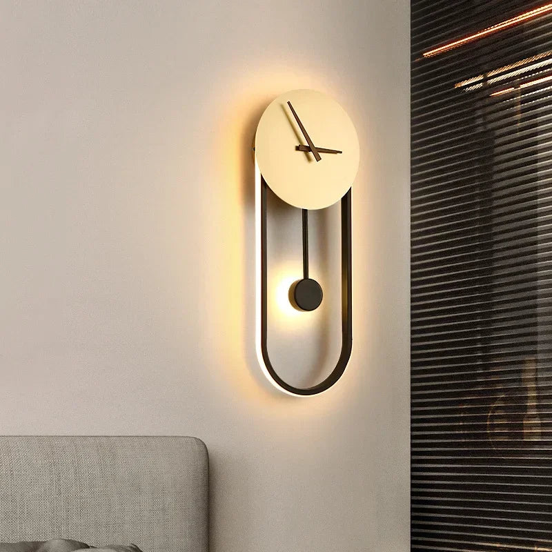 Moderne Led Uhr Wandleuchte