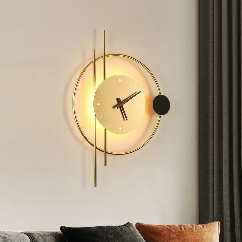 Moderne Led Uhr Wandleuchte