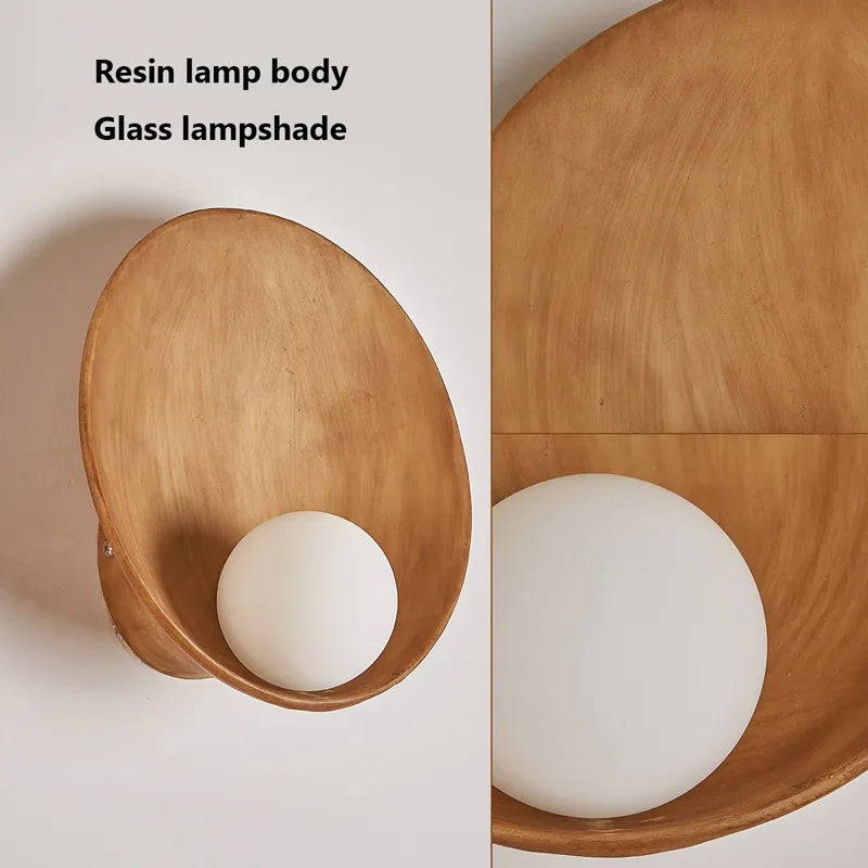 Holzplatte Led Wandlampe