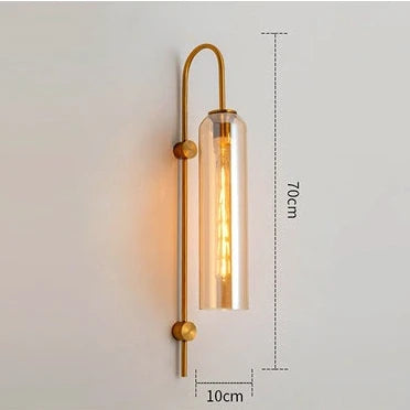 Moderne Glaswandleuchte
