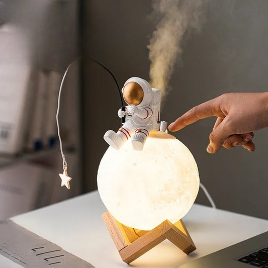 MoonVoyager | 3d Astronaut Mond Lampe