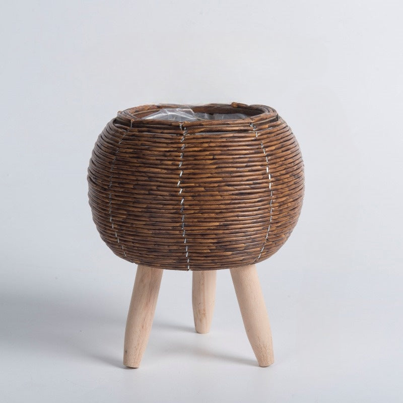 WeaveStand | Rattan Blumentopf