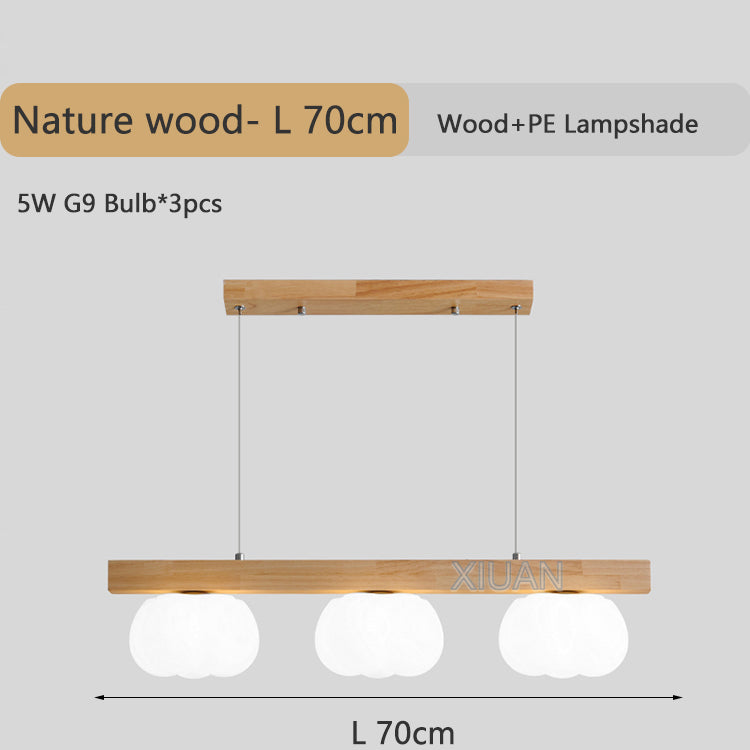 Moderne Natur Holz Pendelleuchte