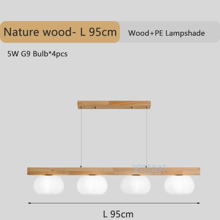 Moderne Natur Holz Pendelleuchte