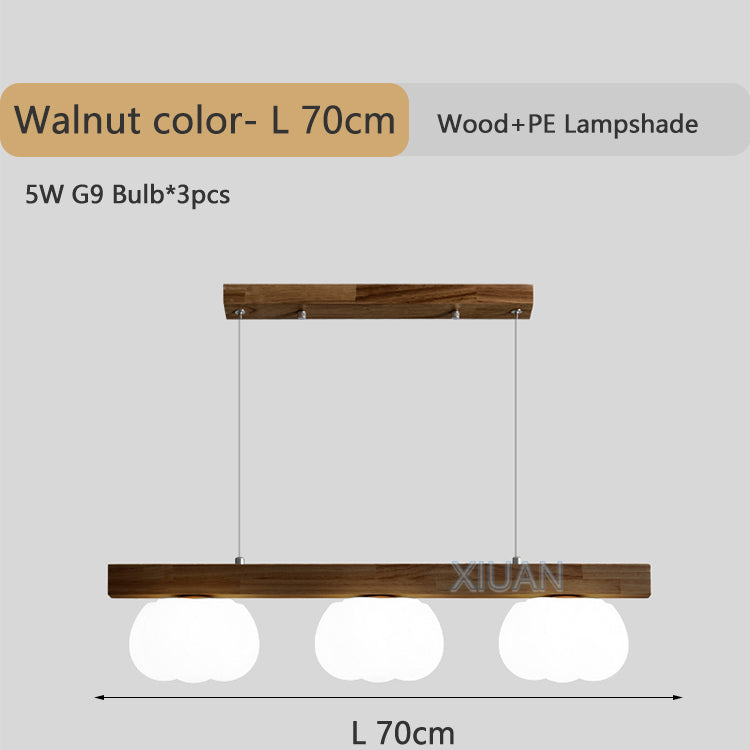 Moderne Natur Holz Pendelleuchte