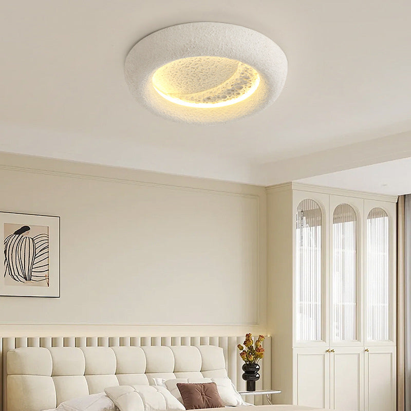 LuxeGlow | Elegante Runde Harzwandlampe