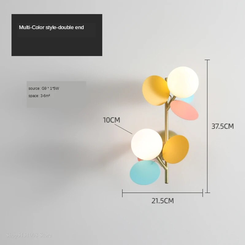 ModernLeaf - Moderne Bladeren Wandleuchte