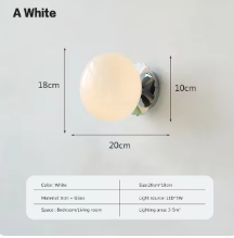 Moderne Glas-Wandleuchte