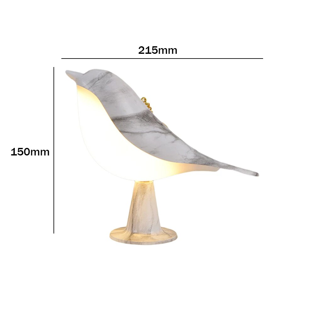 NestLight - Vogel Tischlampe